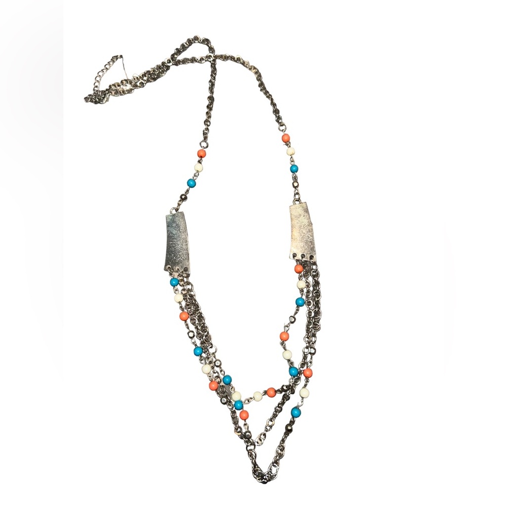 Medium long tri string necklace